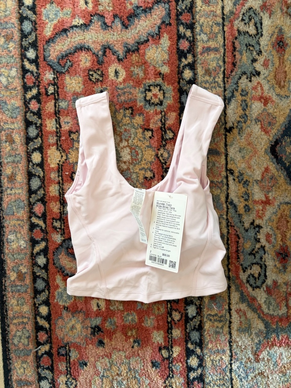 lululemon athletica Pale Pink Pullover Sports Bra